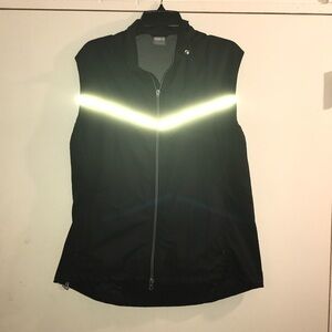 Vintage Nike XL Reflective Vest sport black missing hooded attachment used